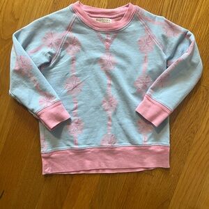 The Beaufort Bonnet Company Blue and Pink Floral Sweatshirt